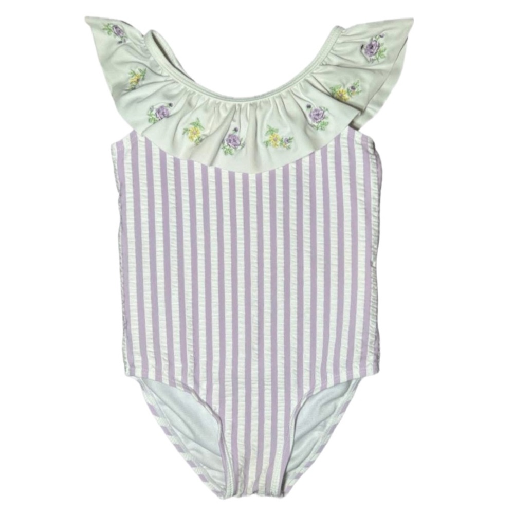 Janie and Jack Floral Seersucker Swimsuit